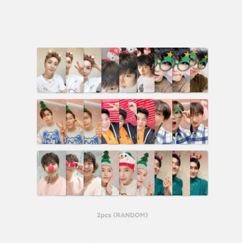 [SUPER JUNIOR] 2022 Photo Card Random Pack - 2022 Pink Christmas
