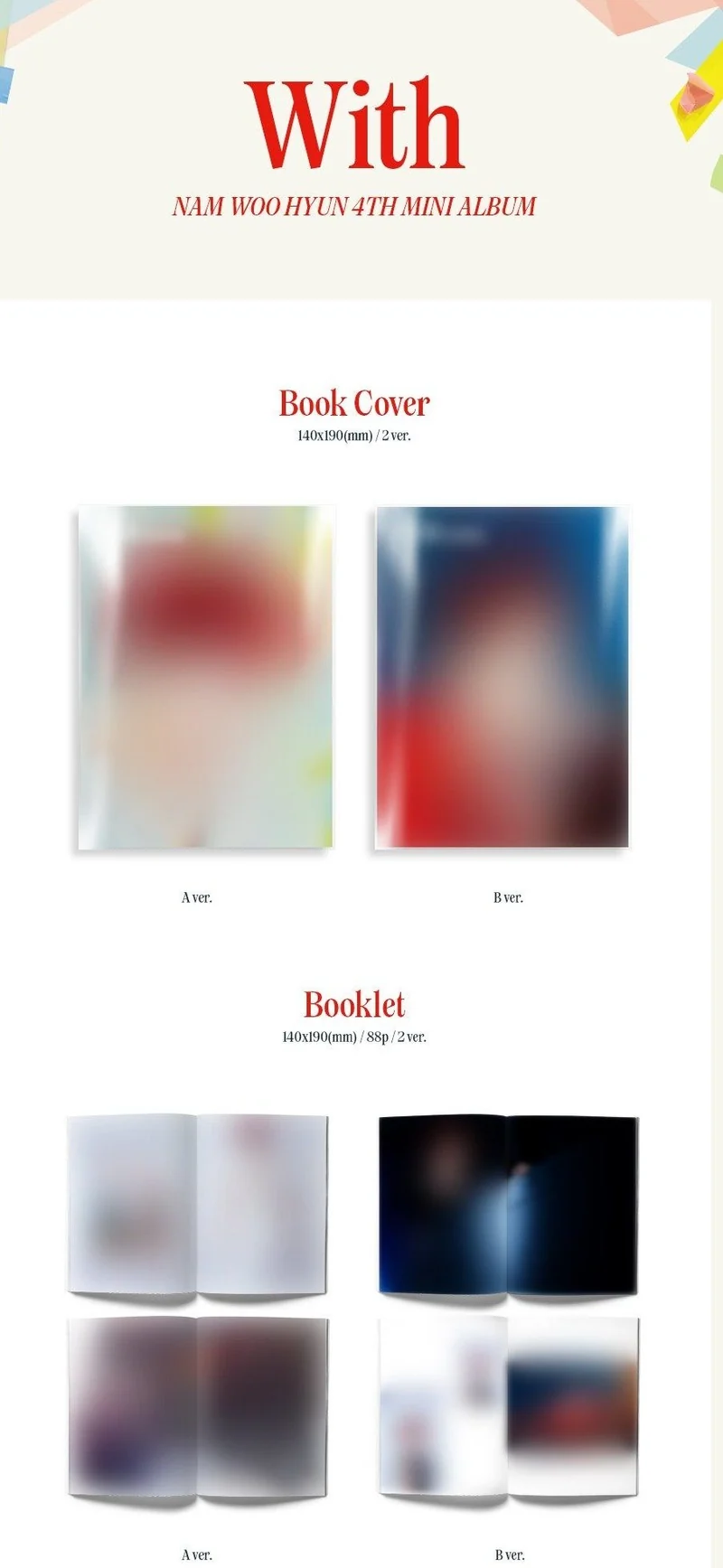 Nam Woo Hyun - [With] (4th Mini Album)