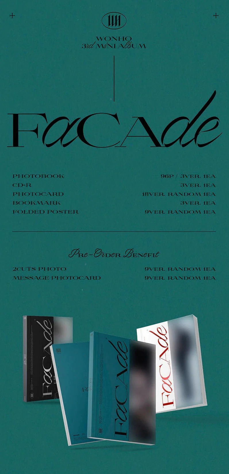 WONHO - [FACADE] 3RD MINI ALBUM
