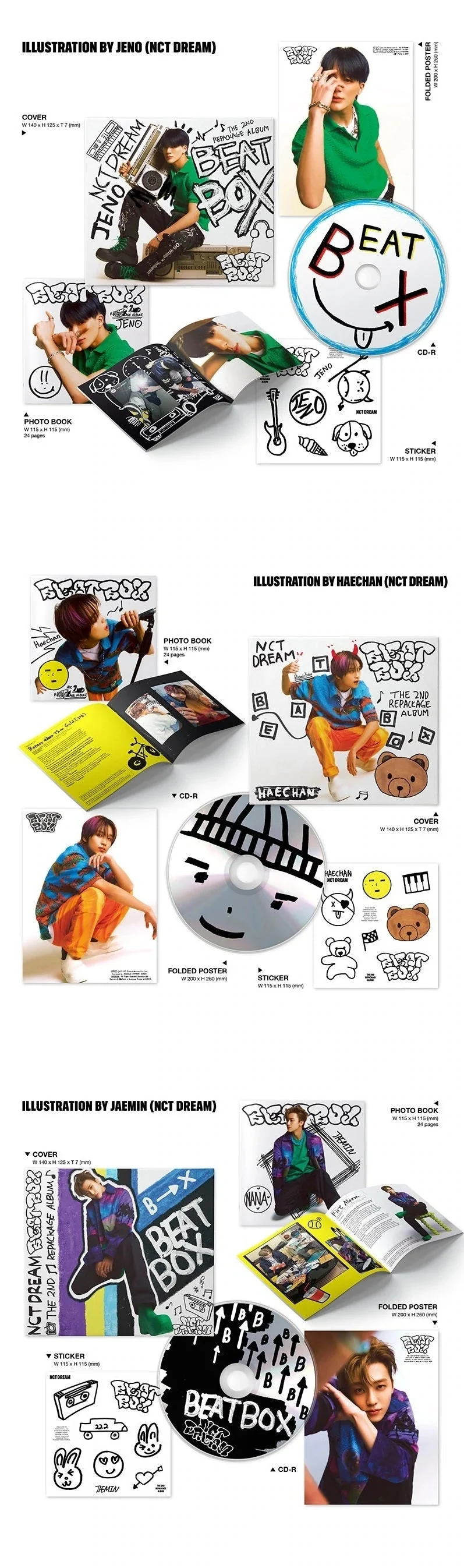 NCT DREAM Album Vol. 2 (Repackage) - Beatbox (Digipack Ver.)