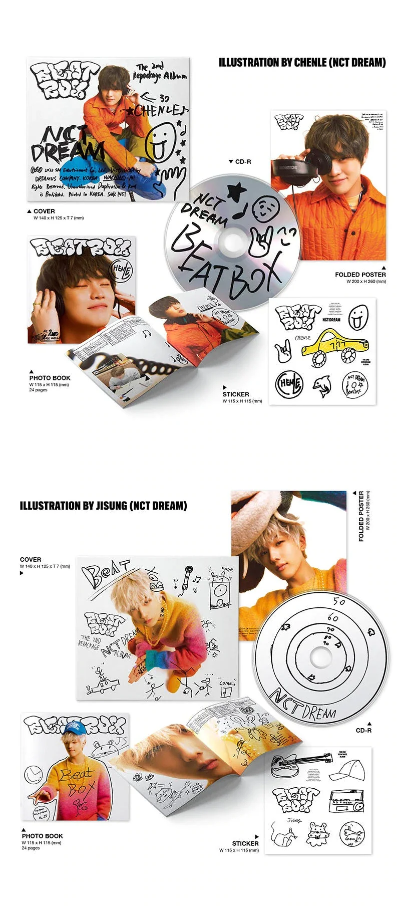 NCT DREAM Album Vol. 2 (Repackage) - Beatbox (Digipack Ver.)