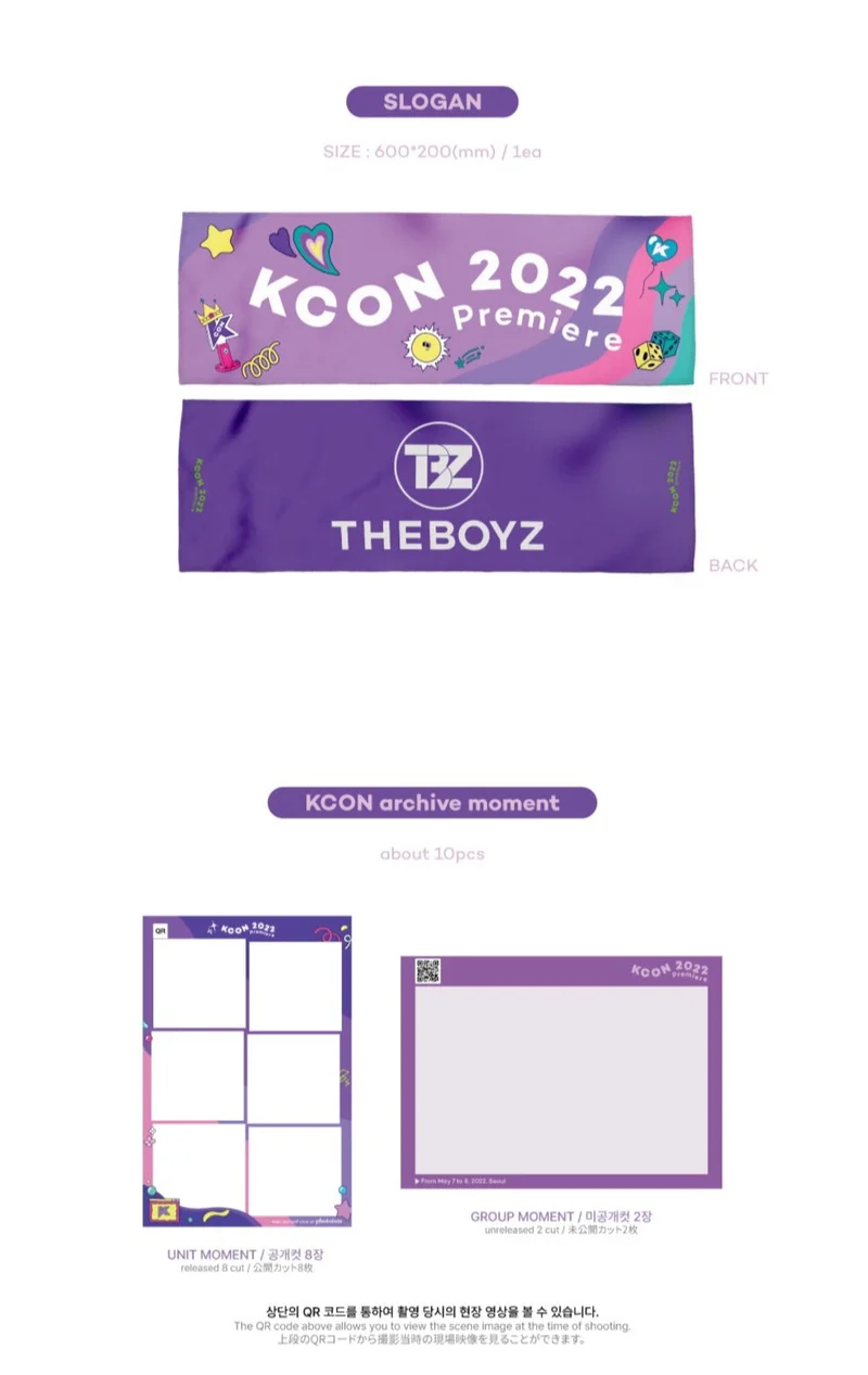 THE BOYZ - KCON 2022 Premiere OFFICIAL MD GOODS