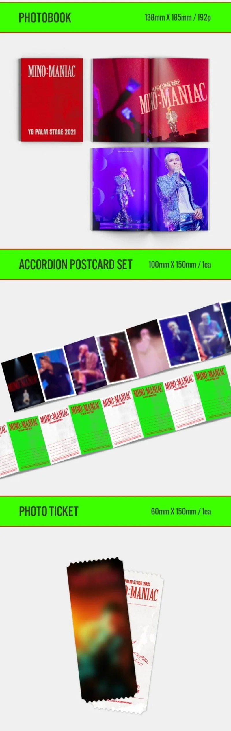 MINO - YG PALM STAGE 2021 [MINO : MANIAC] KIT VIDEO