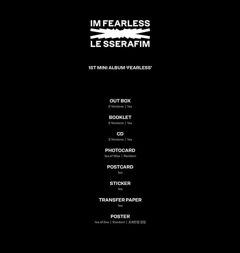 LE SSERAFIM - 1ST MINI [FEARLESS]