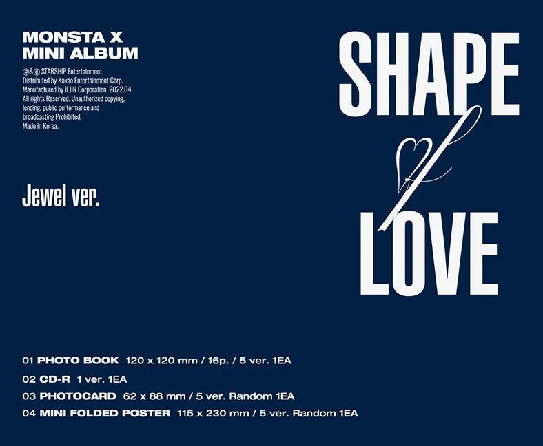 MONSTA X - 11th mini [SHAPE of LOVE] Jewel Ver.