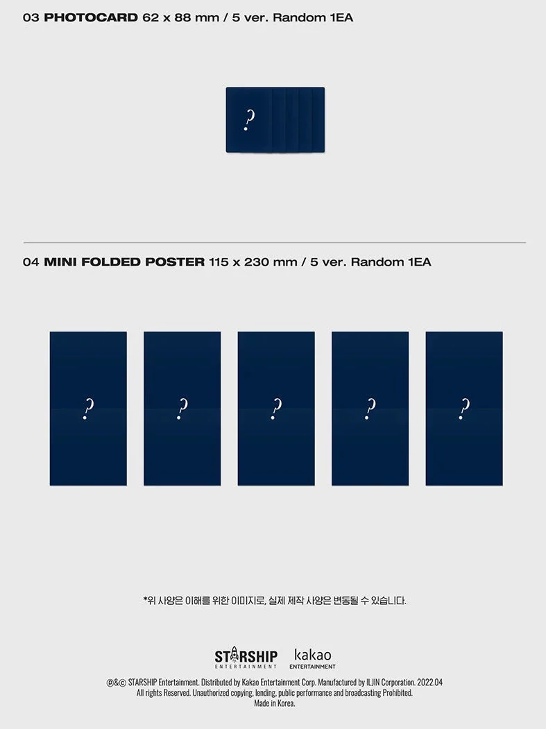 MONSTA X - 11th mini [SHAPE of LOVE] Jewel Ver.