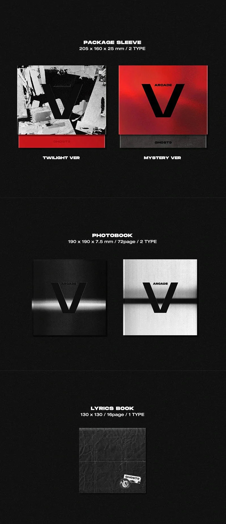 GHOST9 - ARCADE V (6TH MINI ALBUM)