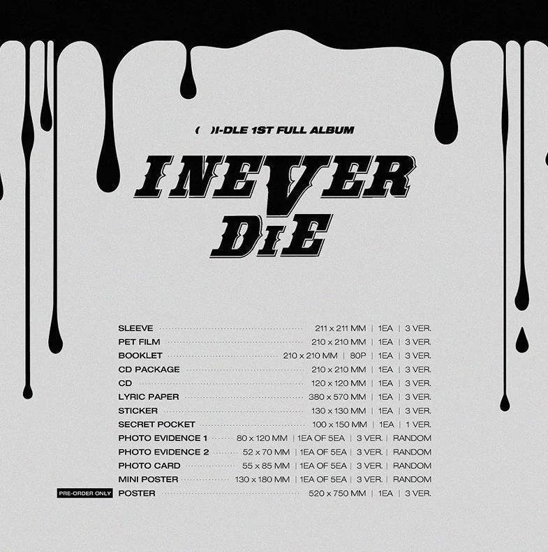 (G)I-DLE - I NEVER DIE (1ST FULL ALBUM)