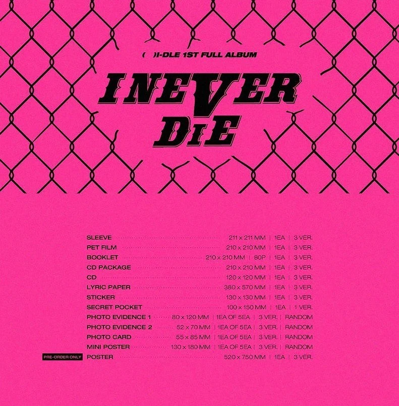 (G)I-DLE - I NEVER DIE (1ST FULL ALBUM)