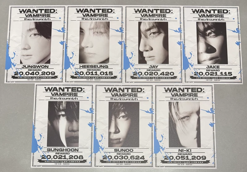 [ENHYPEN] THE SIN : Vanish : Mini Poster Set