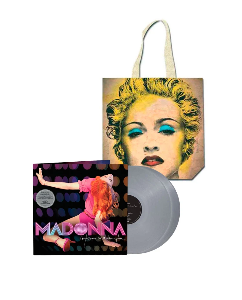 Madonna - Pack 2LP Vinilo Silver "Confessions on a dance floor" + Tote Bag "Celebration"