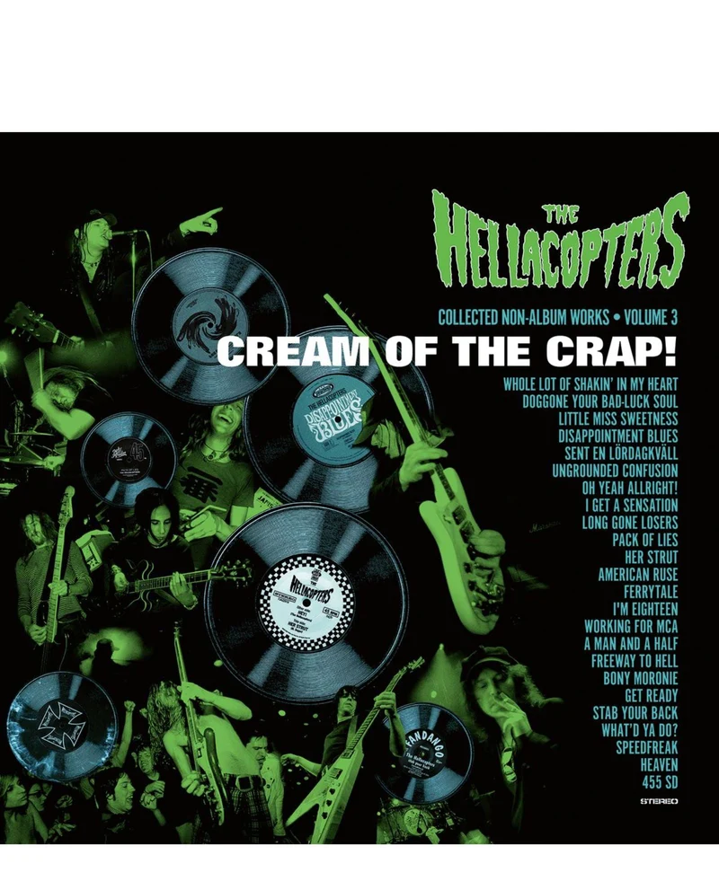 The Hellacopters - 2LP verde transparente "Cream of the Crap! Collected non-album works, Vol.3"