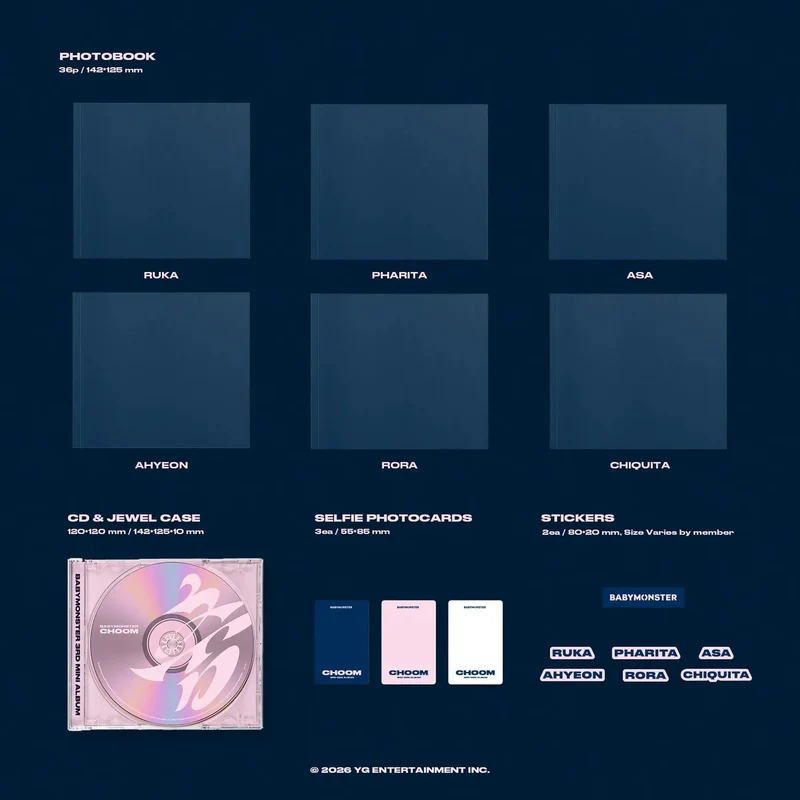 BABYMONSTER - CHOOM SET + (JEWEL VER.) SET + EARLY-BIRD Weverse Gift