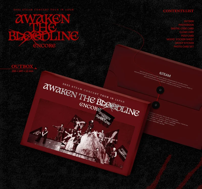 &TEAM - 2025 CONCERT TOUR ENCORE IN JAPAN 'AWAKEN THE BLOODLINE' + Postcard