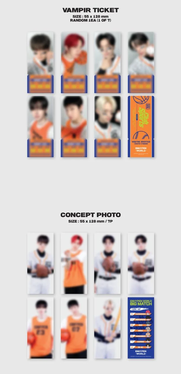 ENHYPEN - WORLD COUPON CARD COLLECTION (CLUB SPORTS VER.)