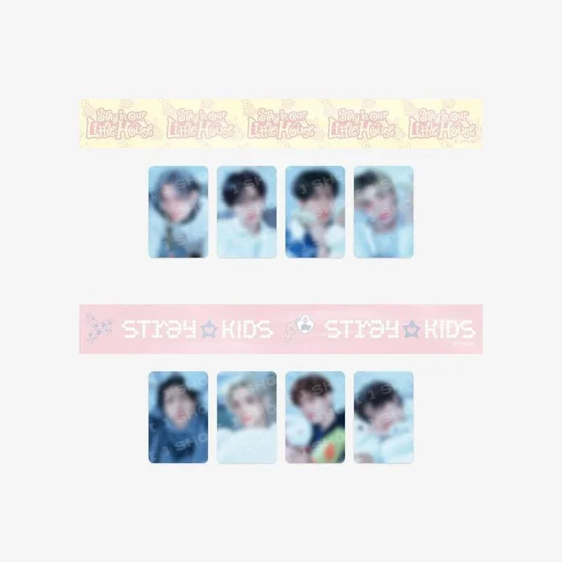 STRAY KIDS - ID PHOTO SET & BOX TAPE SET (6TH FANMEETING 'STAY IN OUR LITTLE HOUSE' OFFICIAL MD)
