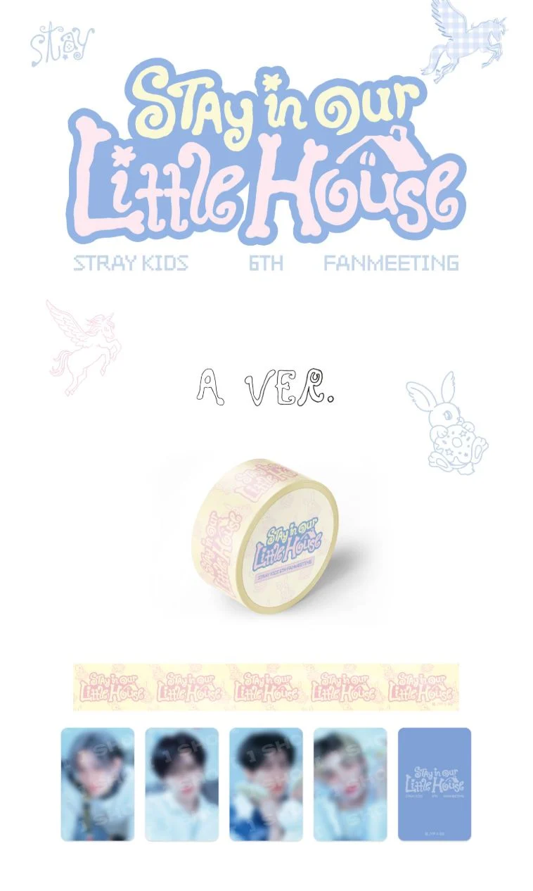 STRAY KIDS - ID PHOTO SET & BOX TAPE SET (6TH FANMEETING 'STAY IN OUR LITTLE HOUSE' OFFICIAL MD)