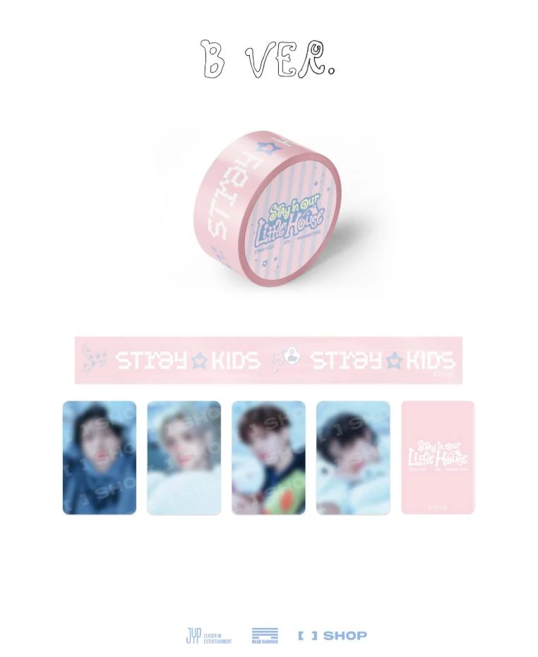 STRAY KIDS - ID PHOTO SET & BOX TAPE SET (6TH FANMEETING 'STAY IN OUR LITTLE HOUSE' OFFICIAL MD)