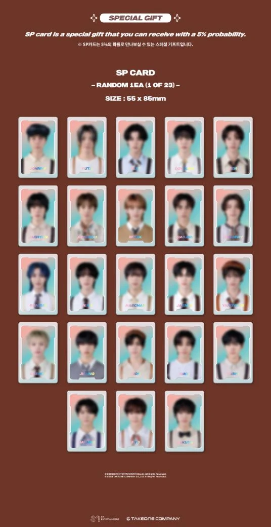 NCT ZONE - COUPON CARD (GENTLE MAN VER.)