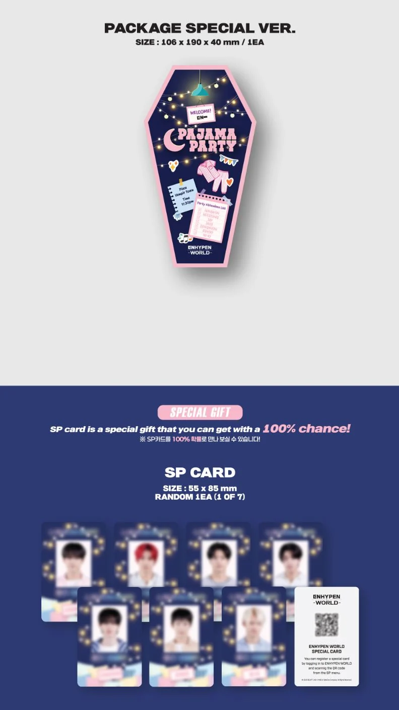 ENHYPEN - WORLD COUPON CARD COLLECTION (PAJAMA PARTY VER.)