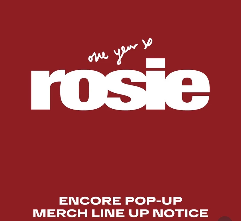 [BLACKPINK] Rose : Rosie : Encore Pop Up Merchandise