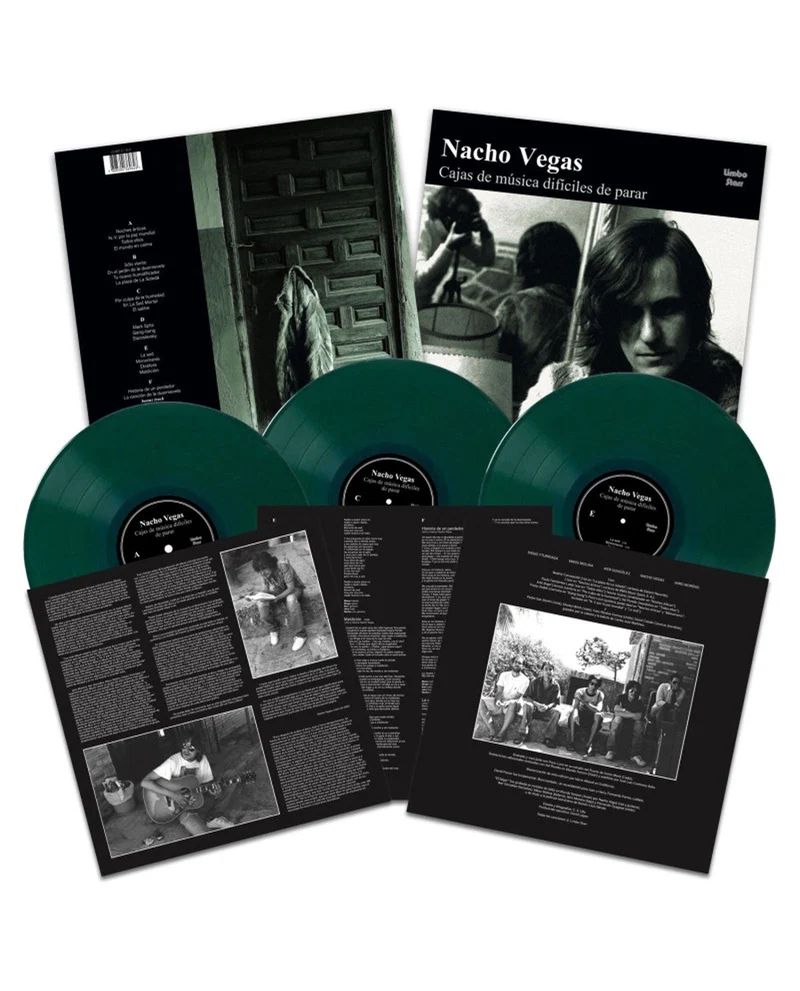 Nacho Vegas - 3LP Vinilo Verde "Cajas de Música Difíciles de Parar"
